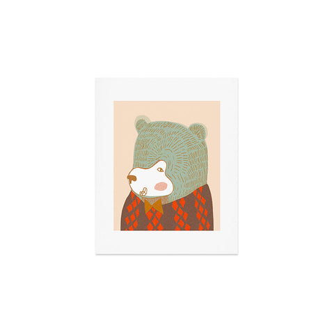 Mummysam Mr Bear Art Print