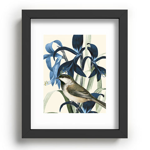 Nadja Little Bird and Flowers II Recessed Framing Rectangle