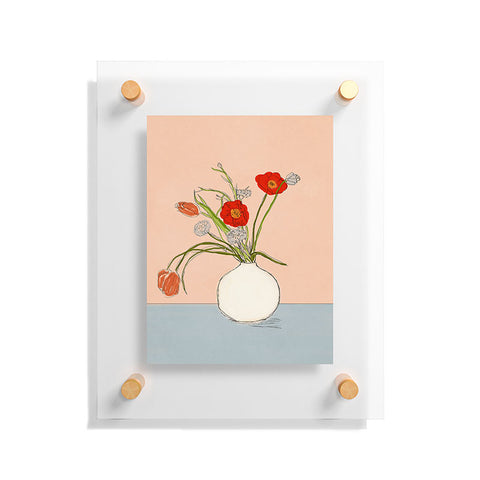 Nadja Spring Bouquet Uplifting Floating Acrylic Print