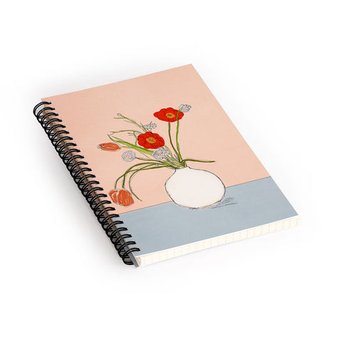 Nadja Spring Bouquet Uplifting Spiral Notebook