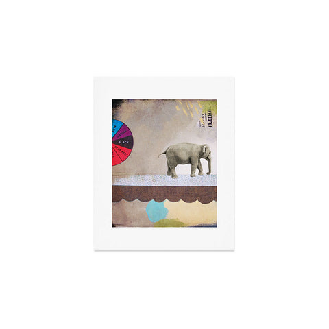 Natalie Baca Abstract Circus Elephant Art Print