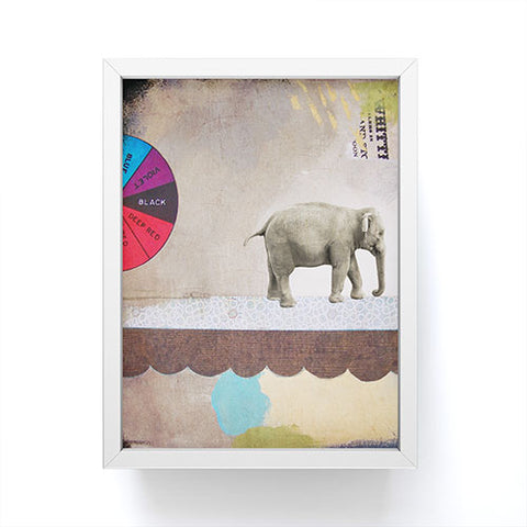Natalie Baca Abstract Circus Elephant Framed Mini Art Print