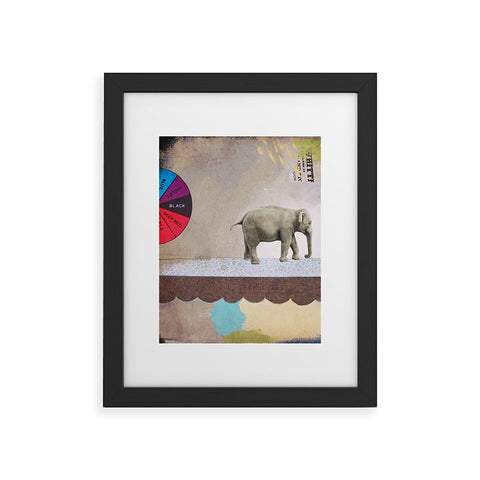 Natalie Baca Abstract Circus Elephant Framed Art Print