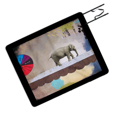 Natalie Baca Abstract Circus Elephant Picnic Blanket