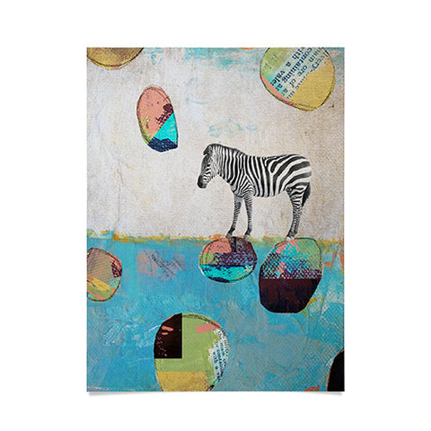 Natalie Baca Abstract Zebra Poster
