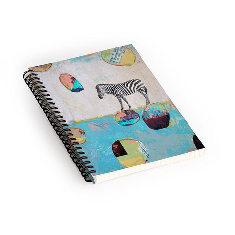 Natalie Baca Abstract Zebra Spiral Notebook