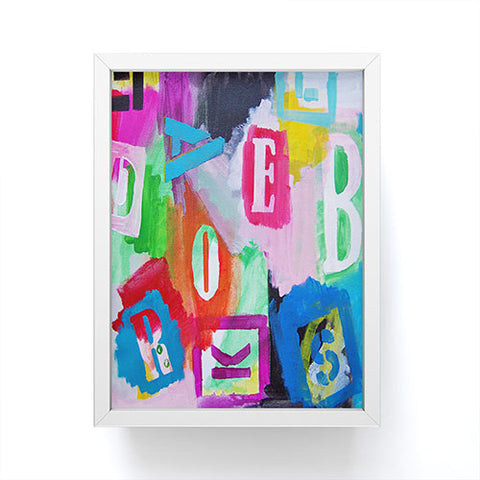 Natalie Baca Alphabet City Framed Mini Art Print