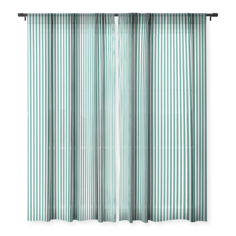 Natalie Baca Bouquet Stripe Sheer Window Curtain