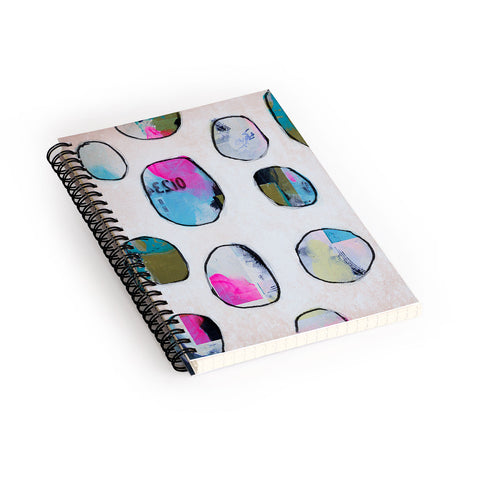 Natalie Baca Circles In Neon Spiral Notebook