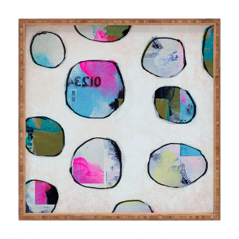 Natalie Baca Circles In Neon Square Tray