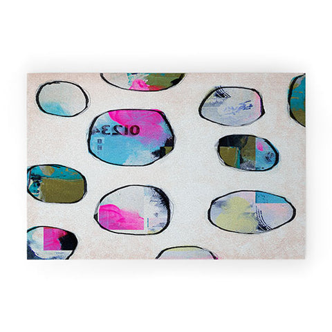 Natalie Baca Circles In Neon Welcome Mat