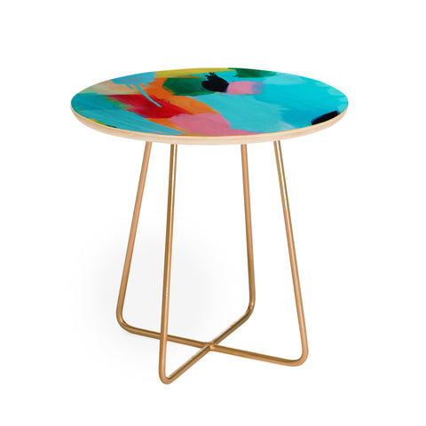 Natalie Baca Clear Blue Sky Round Side Table