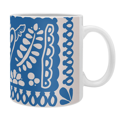 Natalie Baca Fiesta de Corazon in Blue Coffee Mug