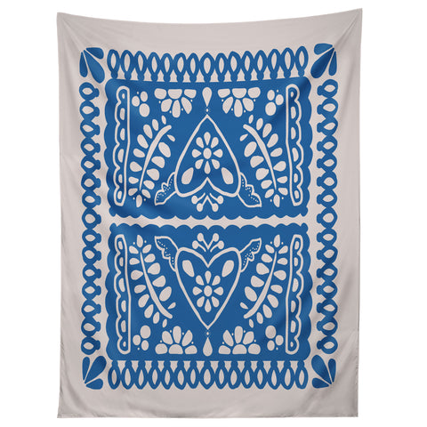 Natalie Baca Fiesta de Corazon in Blue Tapestry