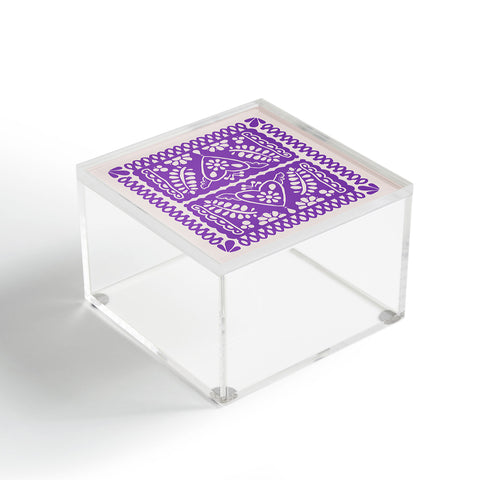 Natalie Baca Fiesta de Corazon in Purple Acrylic Box