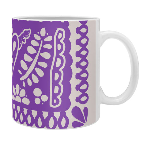 Natalie Baca Fiesta de Corazon in Purple Coffee Mug