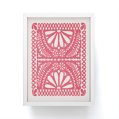 Natalie Baca Fiesta De Flores In Red Framed Mini Art Print