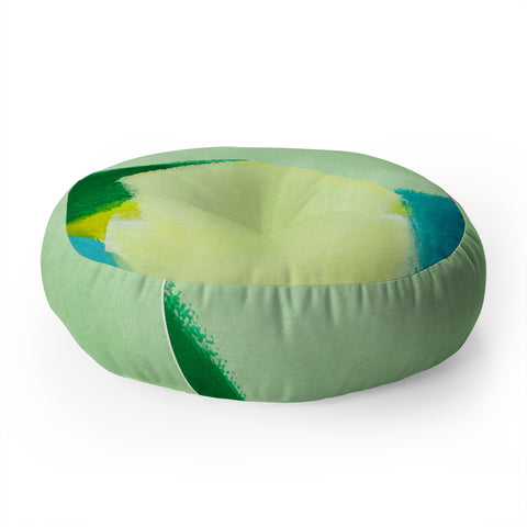 Natalie Baca Green Light Floor Pillow Round