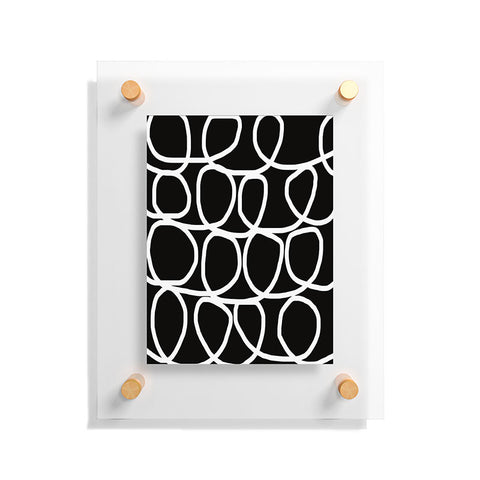 Natalie Baca Loop Di Doo In Black Floating Acrylic Print