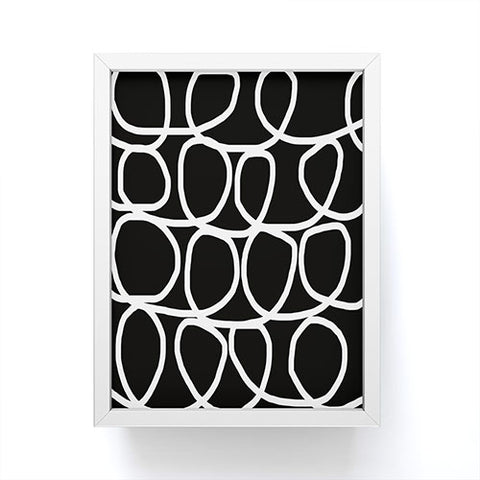 Natalie Baca Loop Di Doo In Black Framed Mini Art Print