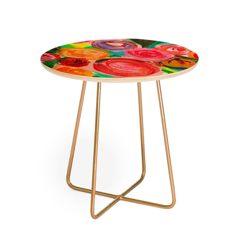 Natalie Baca Meadow Blooms Round Side Table