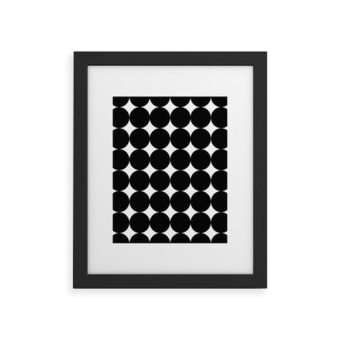 Natalie Baca Mod Polka Dot Framed Art Print