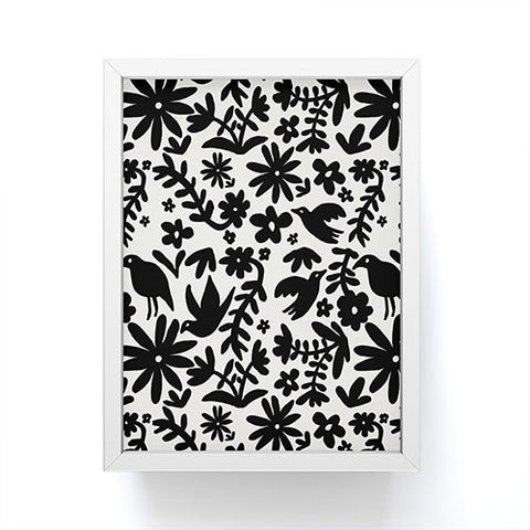 Natalie Baca Otomi Party Black Framed Mini Art Print