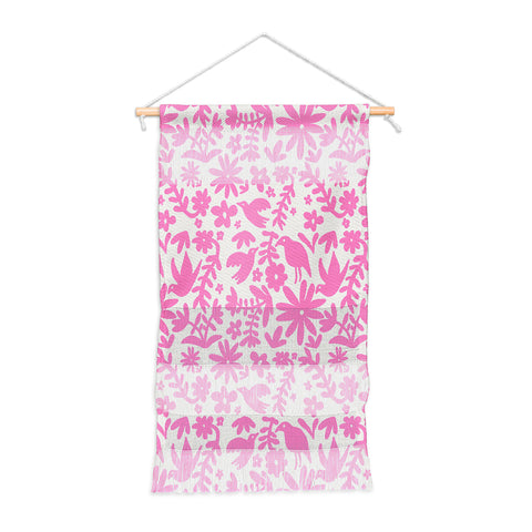 Natalie Baca Otomi Party Pink Wall Hanging Portrait