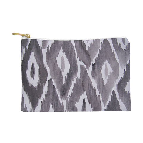 Natalie Baca Painterly Ikat in Black Pouch