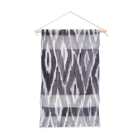 Natalie Baca Painterly Ikat in Black Wall Hanging Portrait