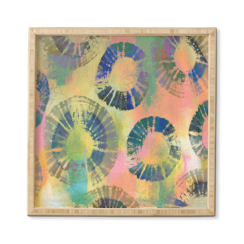 Natalie Baca Painterly Tie Dye Circles Framed Wall Art