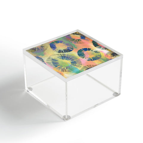 Natalie Baca Painterly Tie Dye Circles Acrylic Box