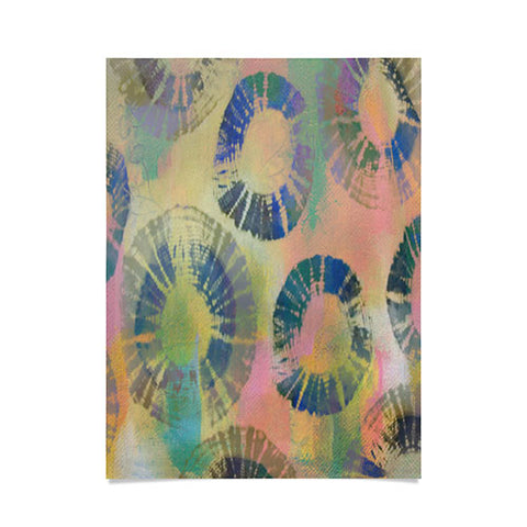 Natalie Baca Painterly Tie Dye Circles Poster
