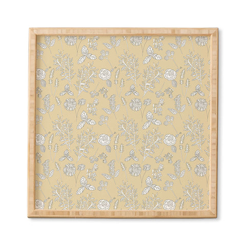 Natalie Baca Plant Therapy Butter Yellow Framed Wall Art