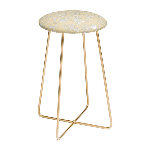 Natalie Baca Plant Therapy Butter Yellow Counter Stool