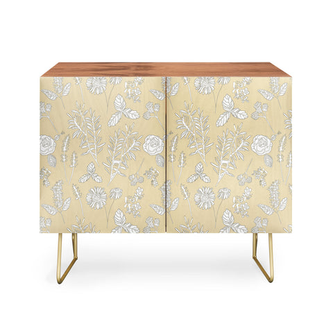 Natalie Baca Plant Therapy Butter Yellow Credenza