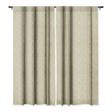 Natalie Baca Plant Therapy Butter Yellow Blackout Window Curtain