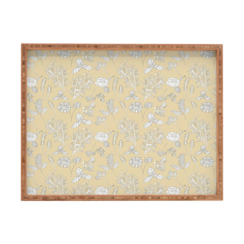 Natalie Baca Plant Therapy Butter Yellow Rectangular Tray