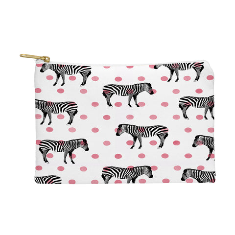 Natalie Baca Polka Dots And Stripes Pouch