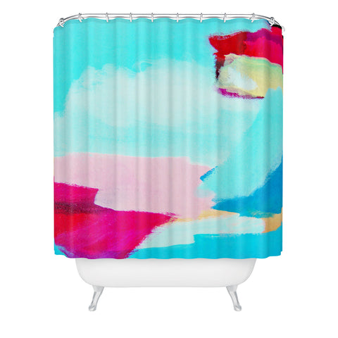 Natalie Baca Poolside Shower Curtain