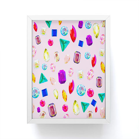 Natalie Baca Rhinestone Reverie In Pink Framed Mini Art Print