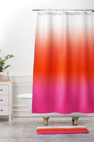 Natalie Baca Under The Sun Ombre Shower Curtain And Mat