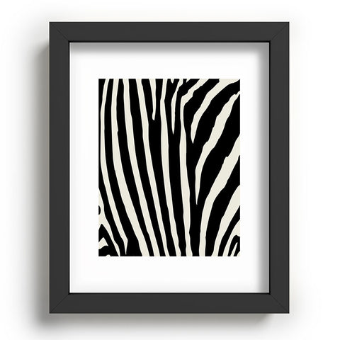 Natalie Baca Zebra Stripes Recessed Framing Rectangle