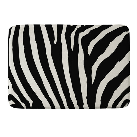 Natalie Baca Zebra Stripes Memory Foam Bath Mat