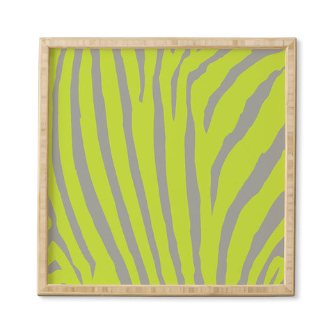 Natalie Baca Zebra Stripes Citrus Framed Wall Art