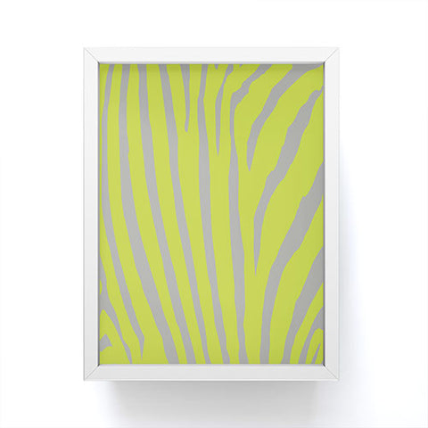 Natalie Baca Zebra Stripes Citrus Framed Mini Art Print