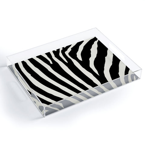 Natalie Baca Zebra Stripes Acrylic Tray