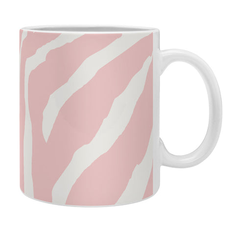 Natalie Baca Zebra Stripes Rose Quartz Coffee Mug