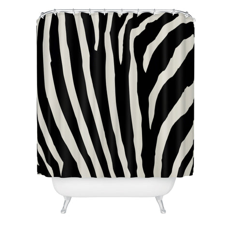Natalie Baca Zebra Stripes Shower Curtain