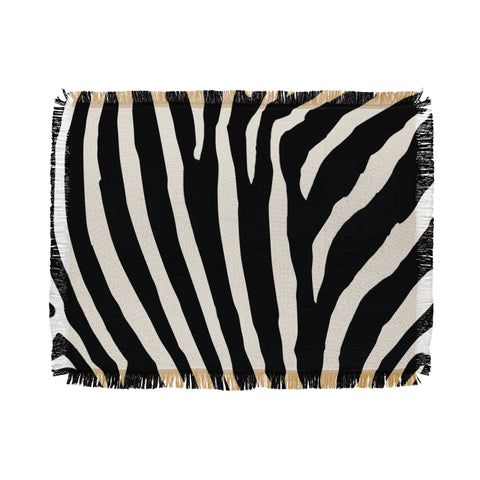 Natalie Baca Zebra Stripes Throw Blanket
